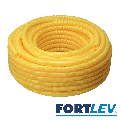 ELETRODUTO CORRUGADO AMARELO - FORTLEV