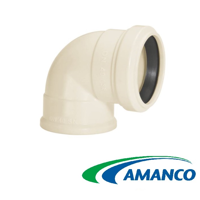 Joelho 90º com anel Esgoto – AMANCO